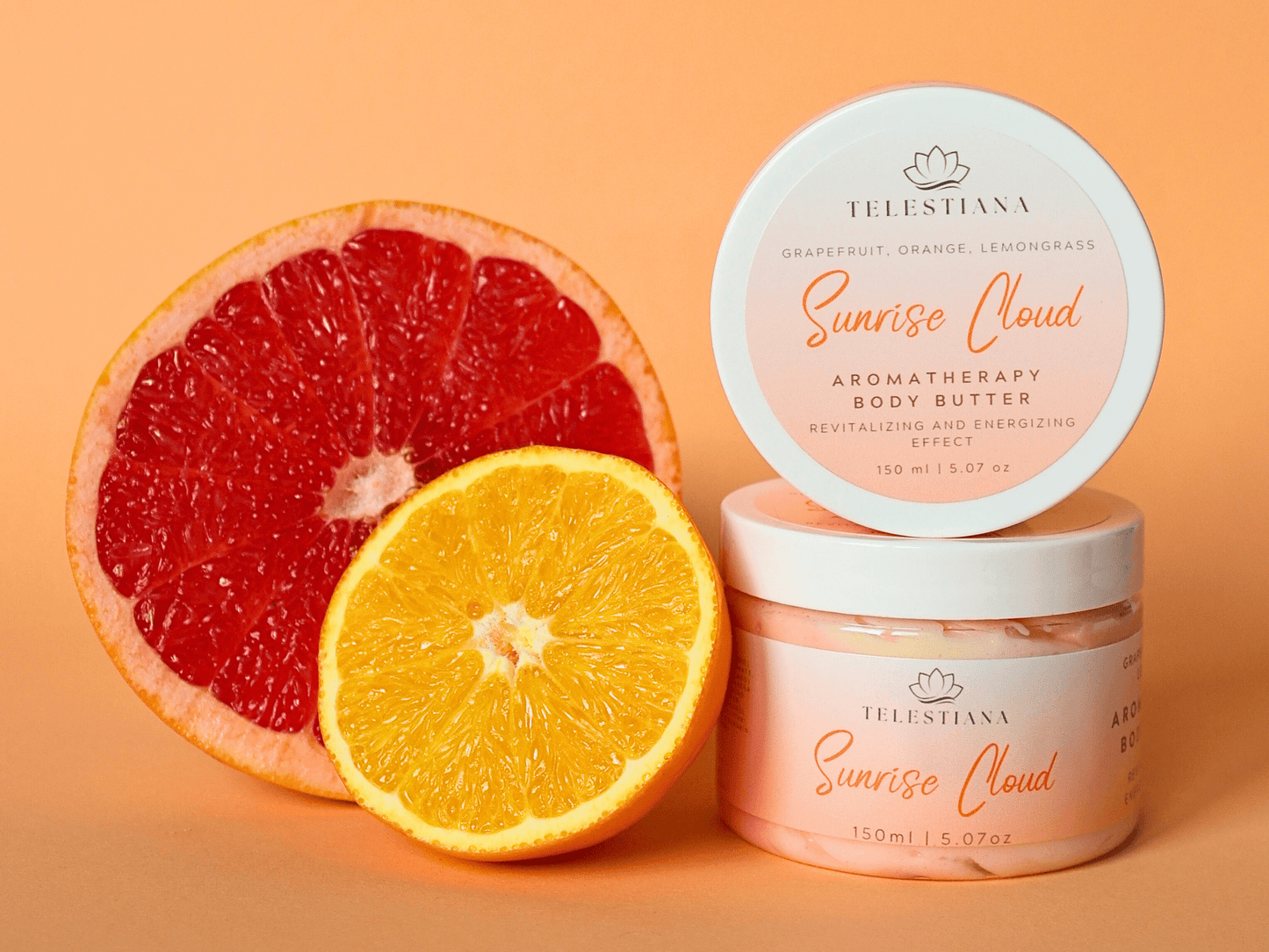 citrus energizing aromatherapy whipped body butter