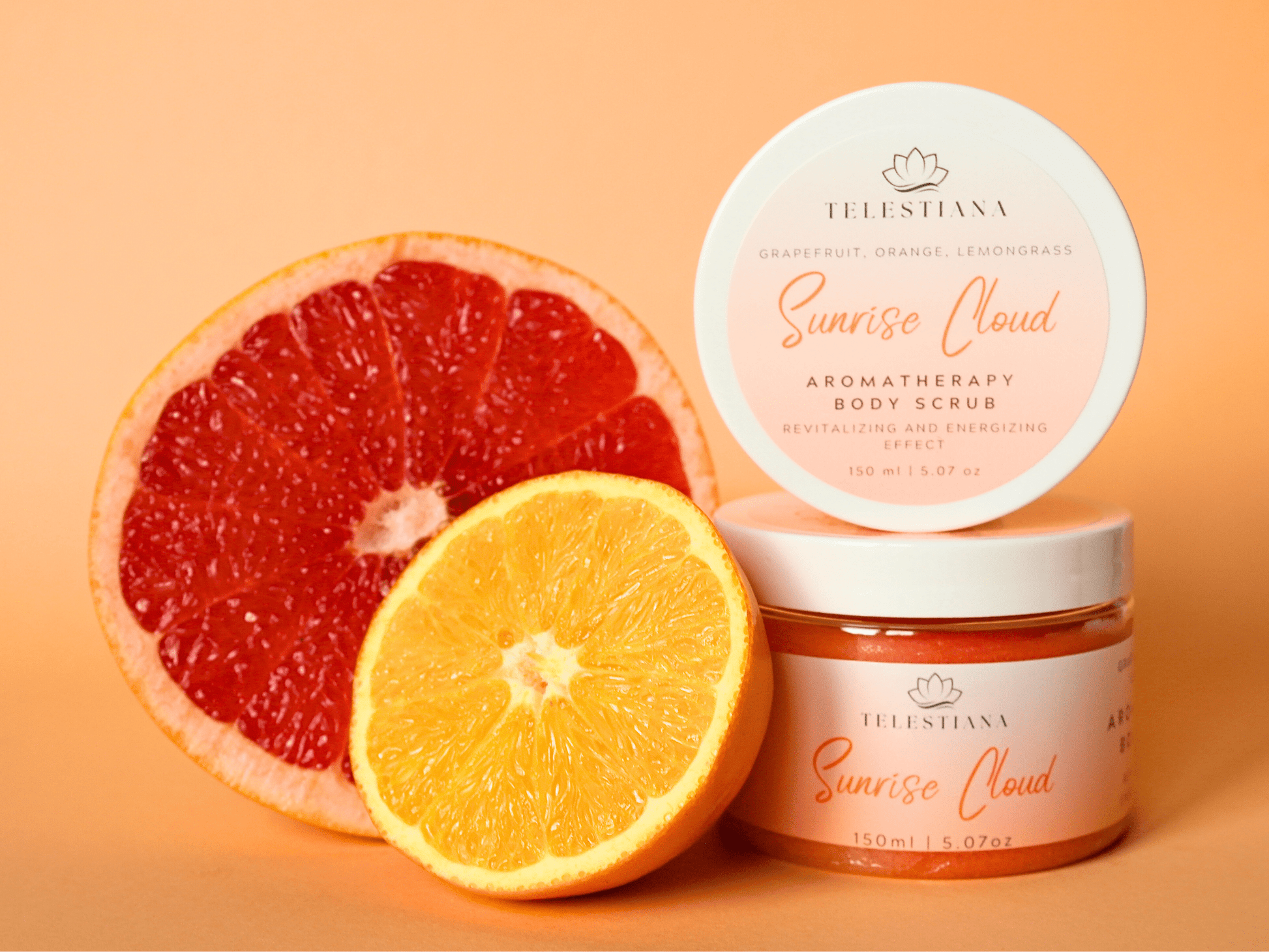 citrus energizing aromatherapy emulsified body scrub