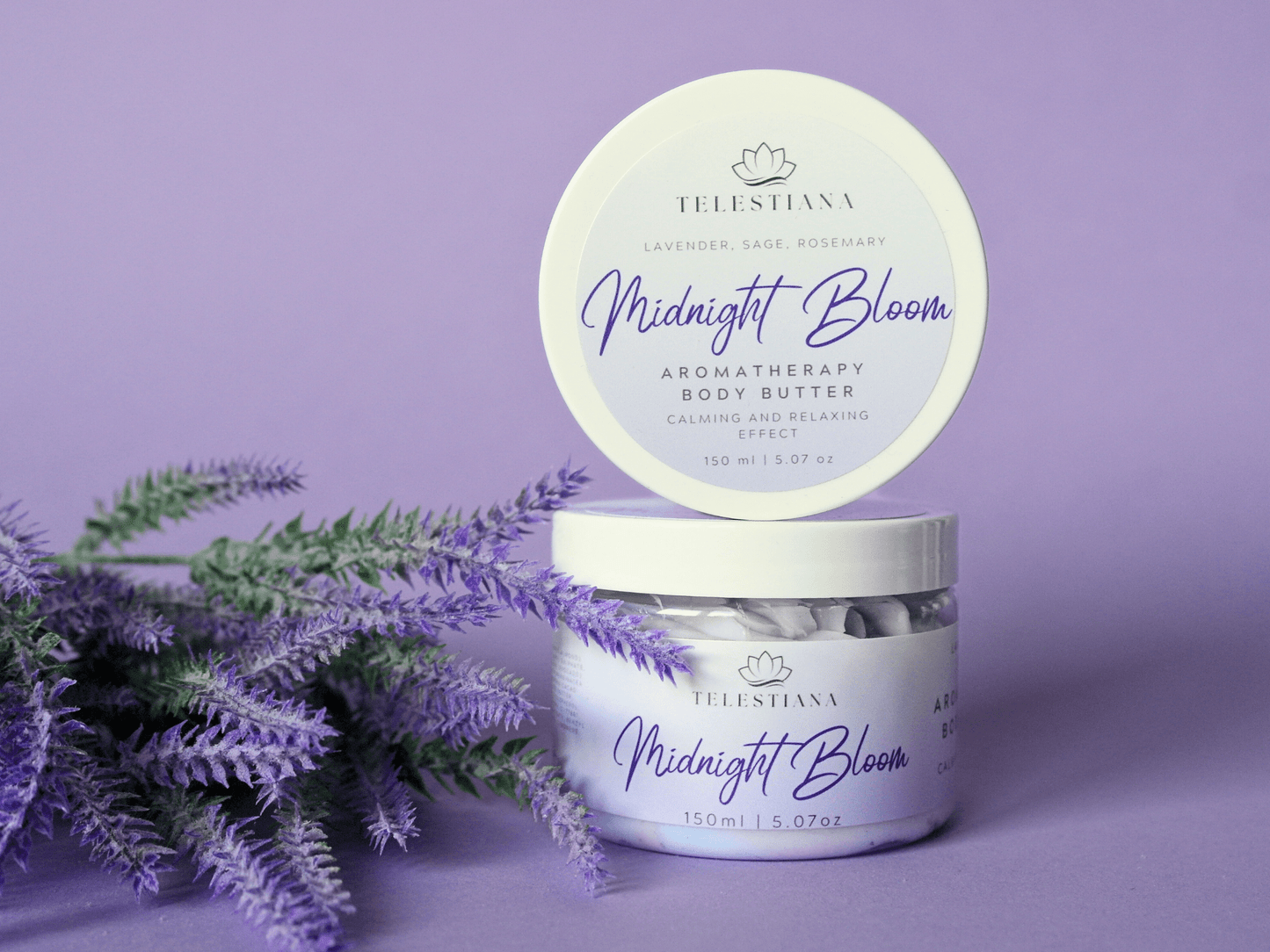 lavender relaxing aromatherapy whipped body butter